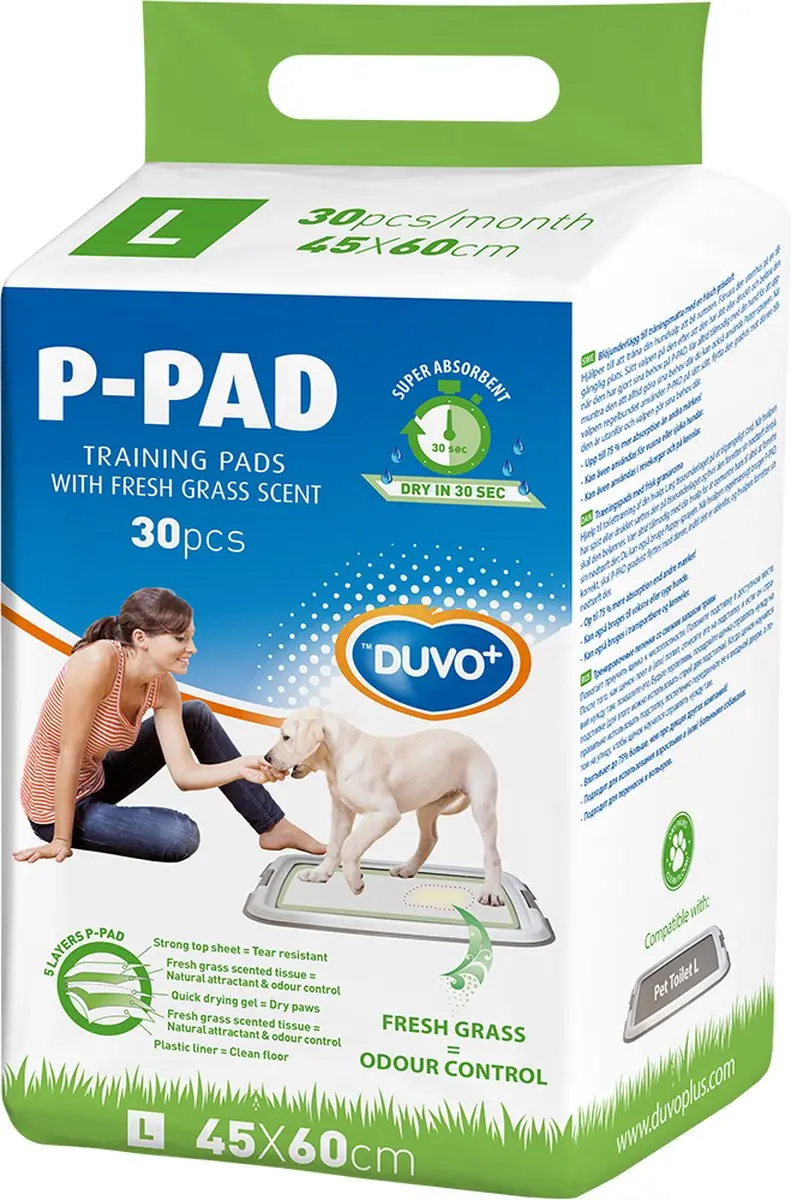 Duvo+ Puppy Pads Fresh Grass - 45 x 60 cm