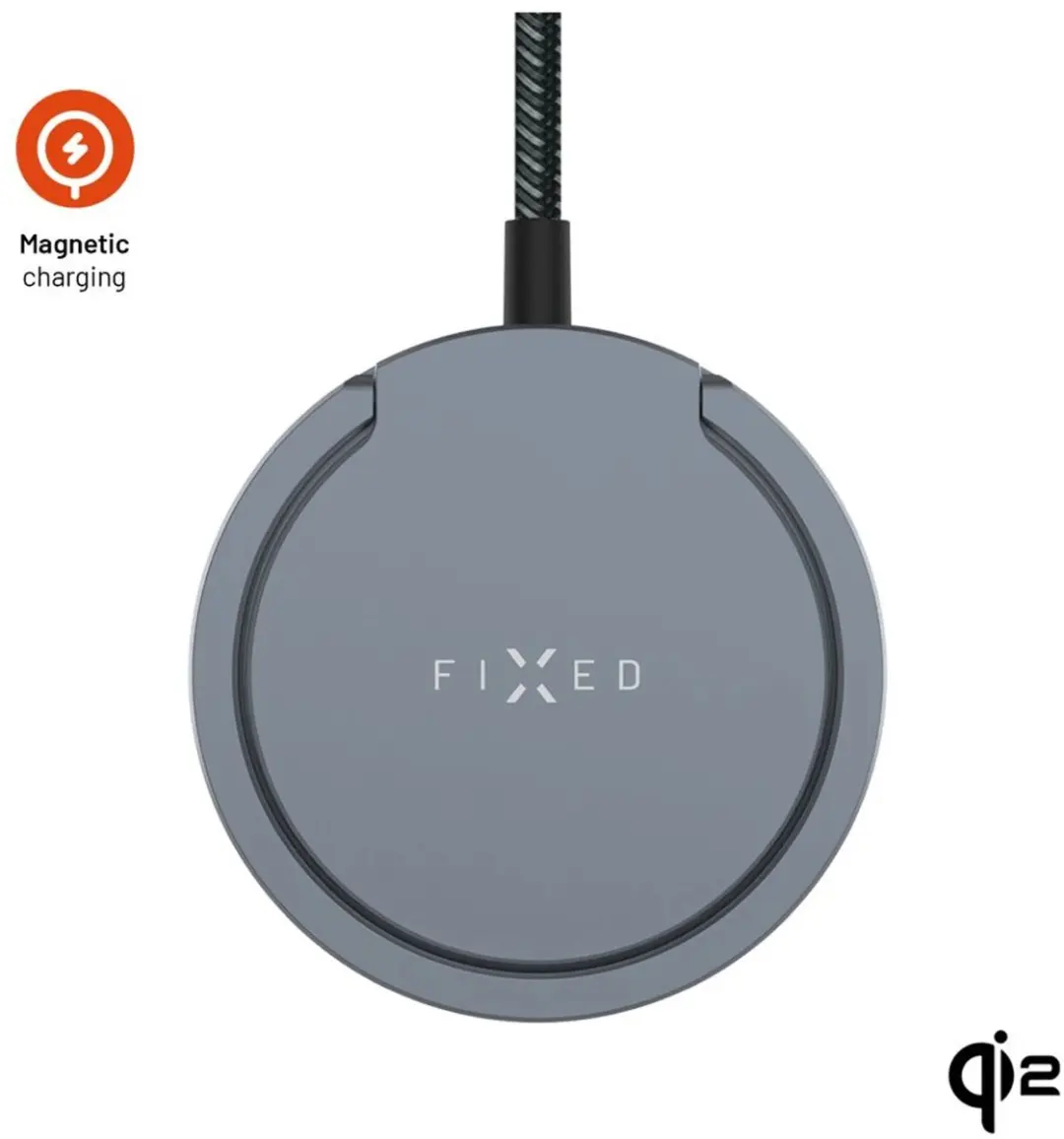 Fixed MagPad Pro Qi2 FIXMPADP-GR Draadloze Oplader 15W