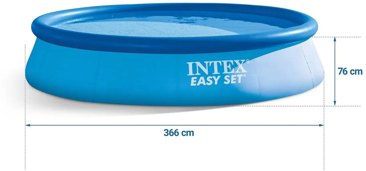 Intex Tuinuitbreidingszwembad 366x76cm 4-in-1 - afbeelding 2 van 5