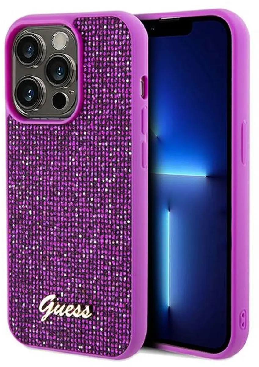 Guess Disco Metal Script iPhone 14 Pro Max Hoesje