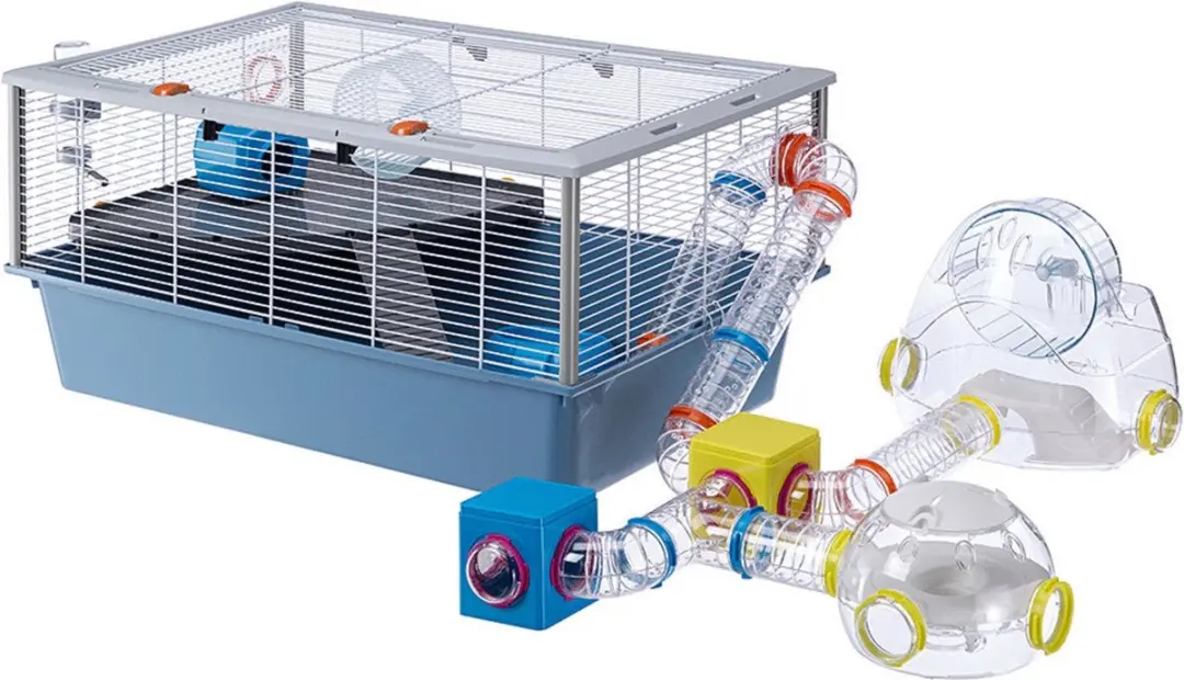 Ferplast Criceti 15 Hamsterkooi 78x48x39cm - Blauw