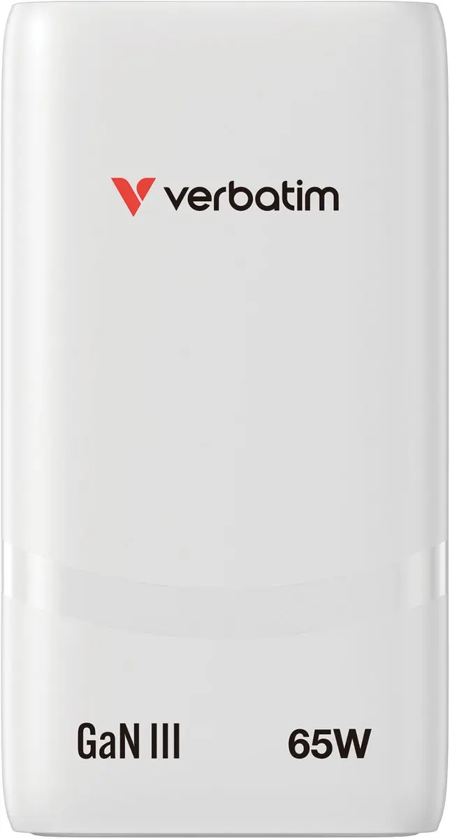 Verbatim Fold N Go Gan 65W Sneloplader - USB-C - Transparent