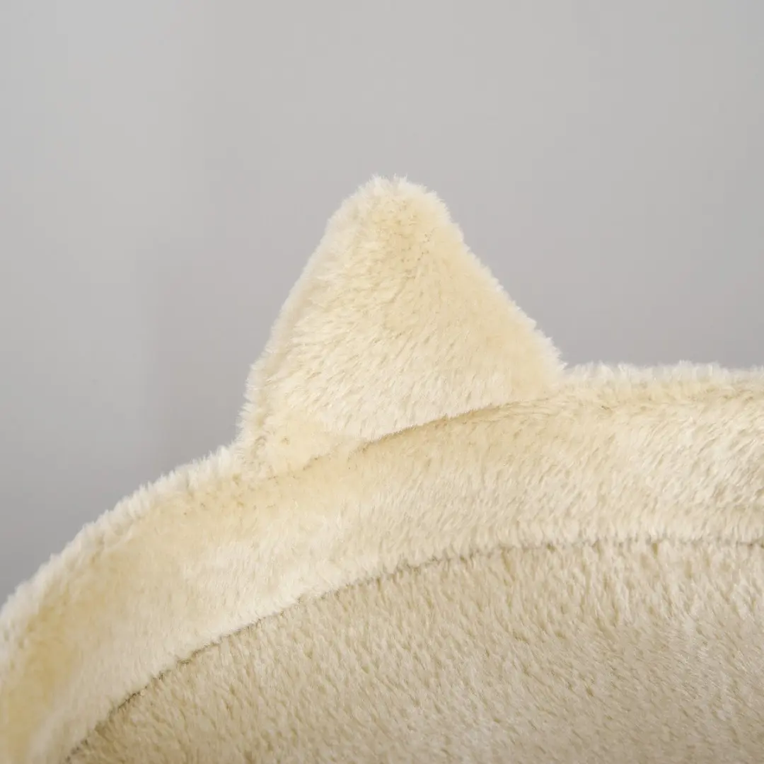 Pawhut Kattenboom 48x48x104cm - 3 Niveaus - Crème