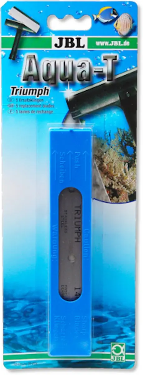 JBL Aqua-T Triumph Vervangmesjes - 5 Stuks - Grijs