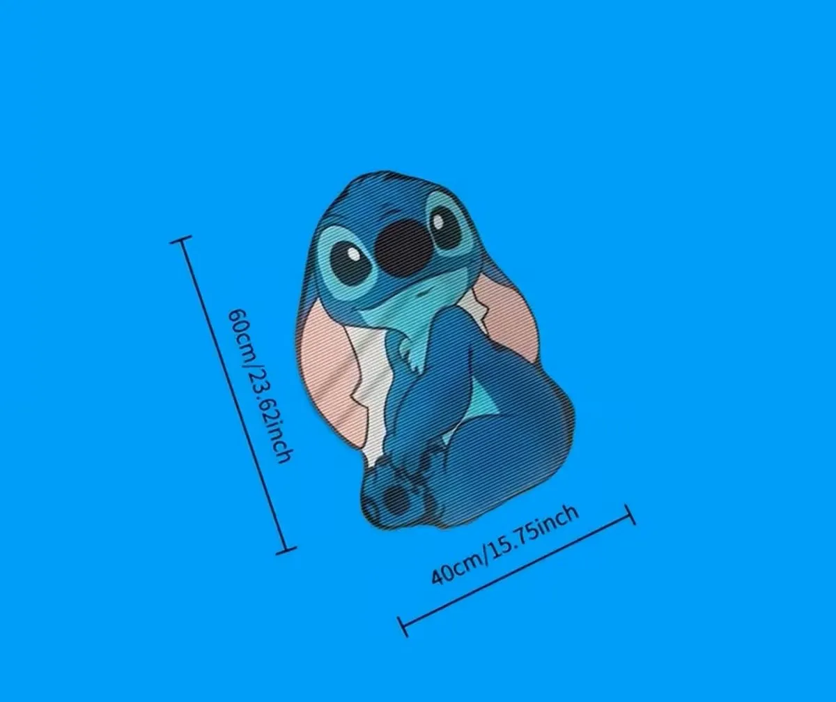 Disney Stitch Vloermat - 60x40cm - Blauw - afbeelding 3 van 3