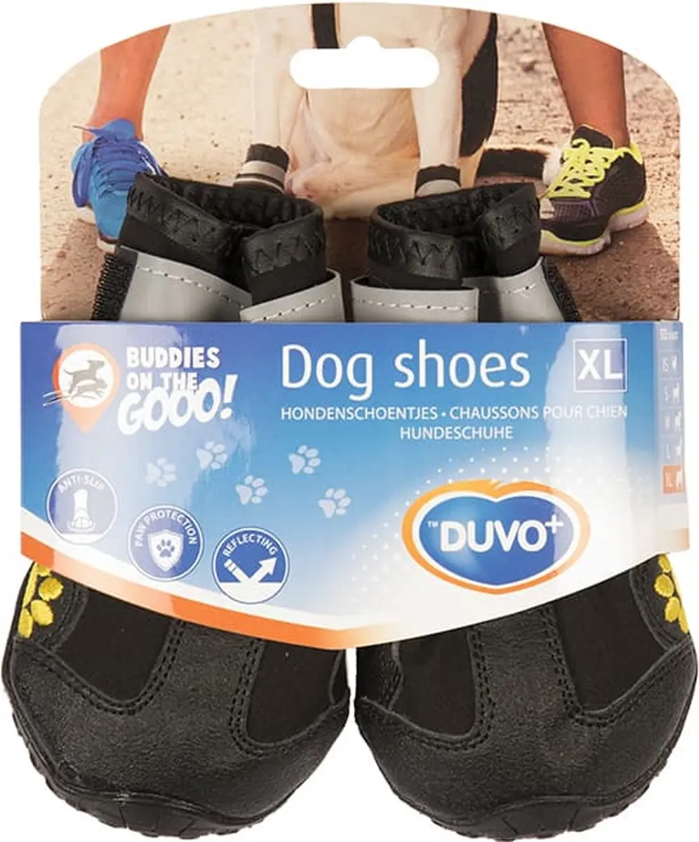 Duvo+ Hondenschoentjes XL - Zwart