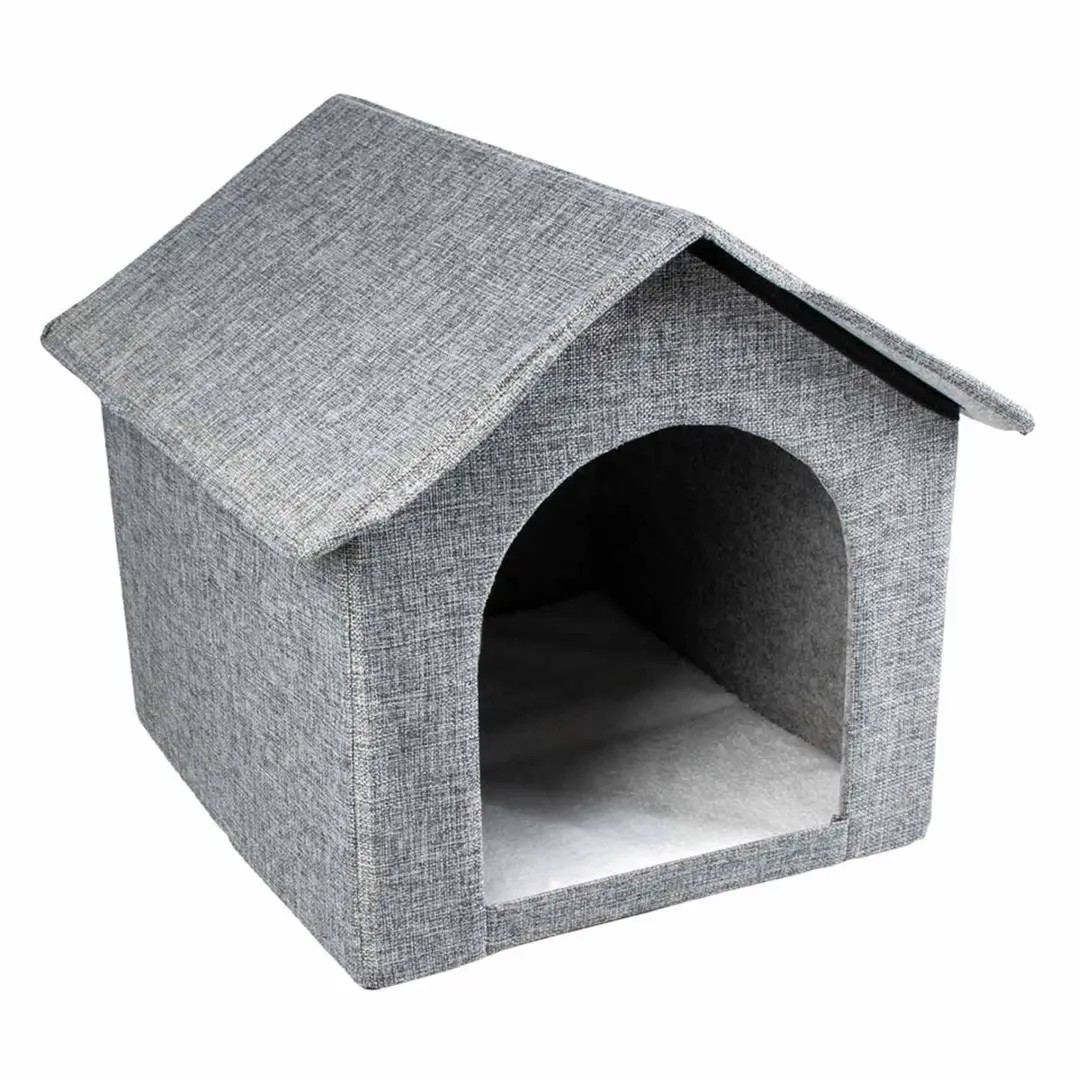 duvoplus kattenhuisje Gilly 43,5x38,5x41cm grijs
