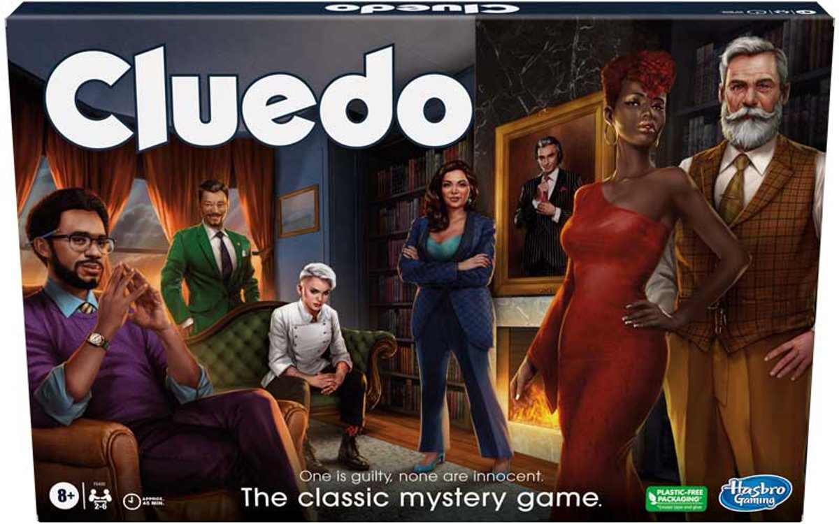 Hasbro bordspel CLUEDO klassiek detectivespel familiespel (Engelstalig).