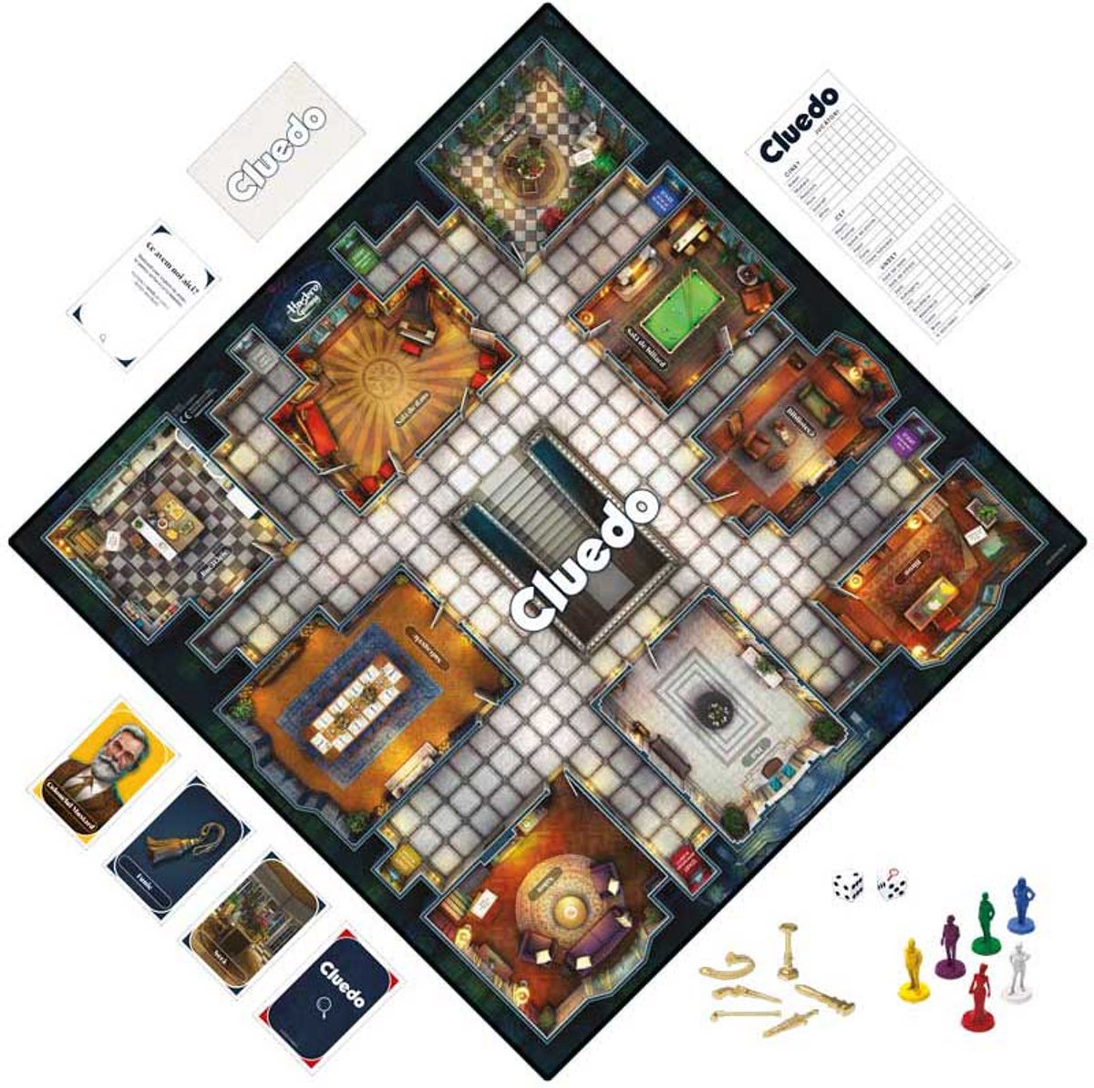 Hasbro bordspel CLUEDO klassiek detectivespel familiespel (Engelstalig).