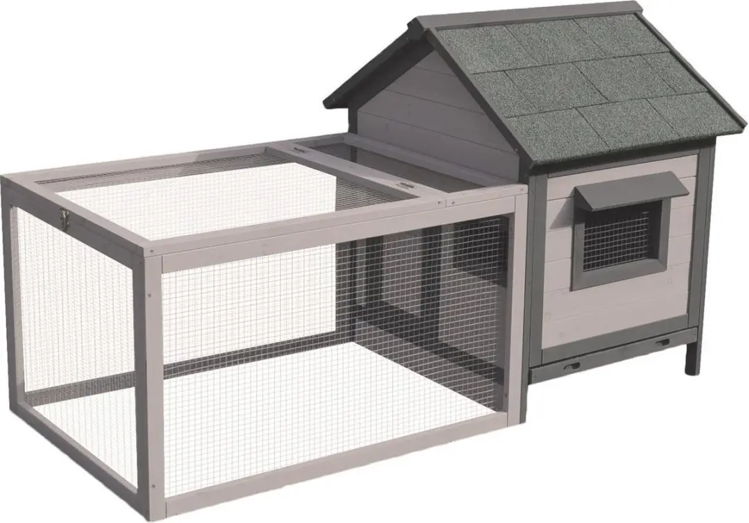 Flamingo Grace Cottage Konijnenhok 146x75x83cm