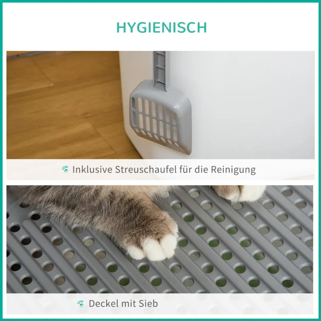 Pawhut D31-049 Kattenbak met schep