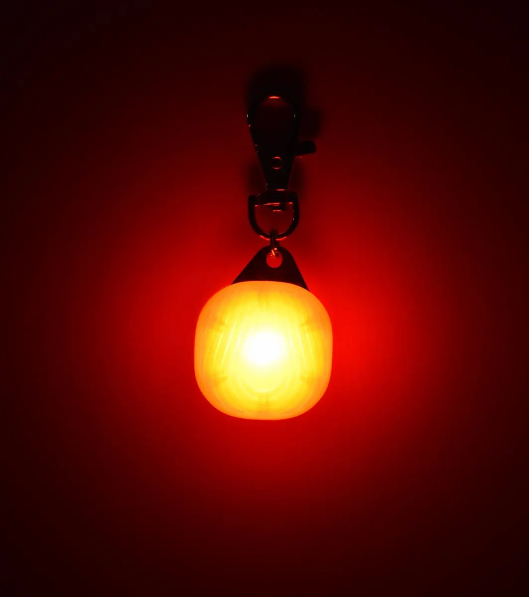 Flamingo Zayn Veiligheidslamp Honden - Rood Transparant