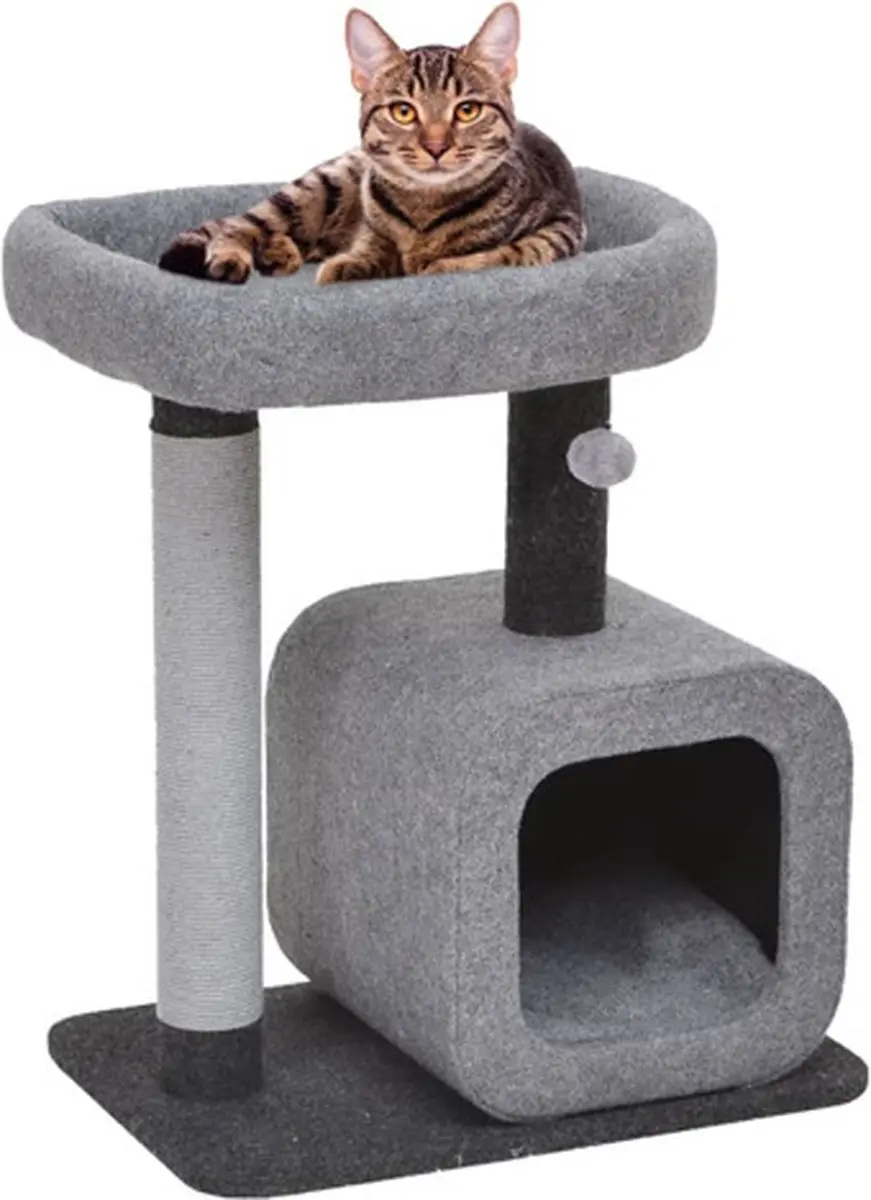 Flamingo Anzu Kattenmeubel 62x44x71cm - Grijs