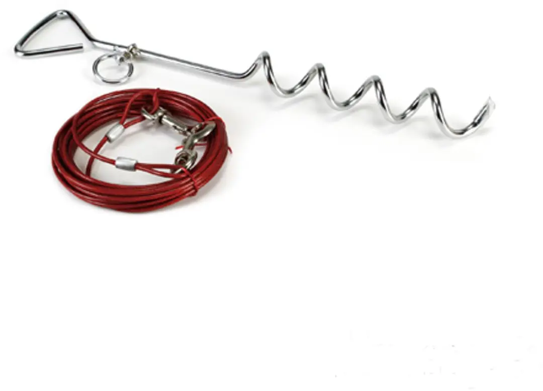 Beeztees Camping Vastlegset Hond - Rood - 6m