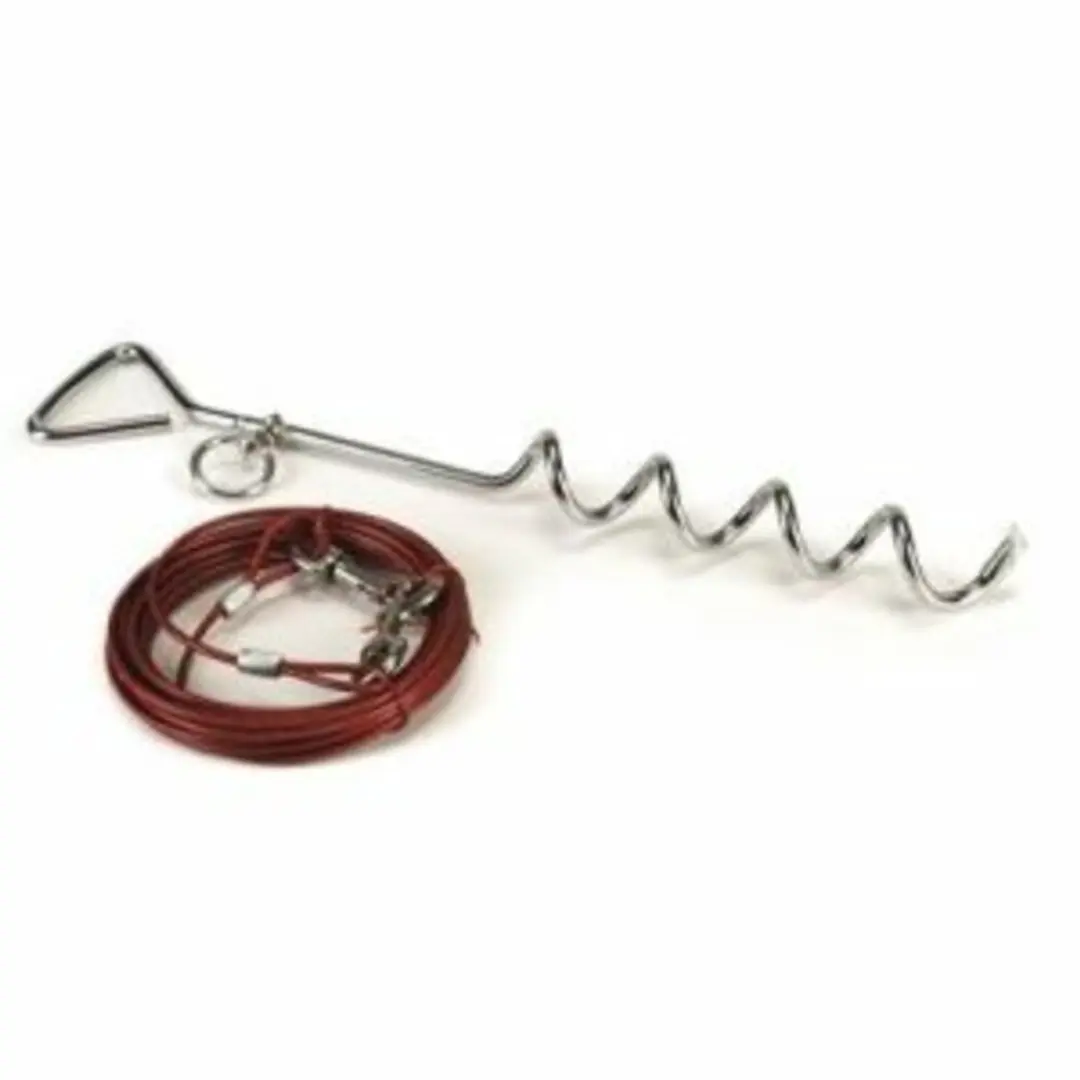 Beeztees Camping Vastlegset Hond - Rood - 6m