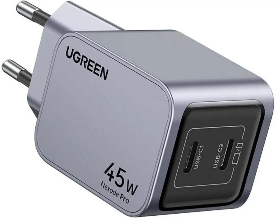 Ugreen Nexode Pro 45W USB-C Wandlader - 2x USB-C - Transparant