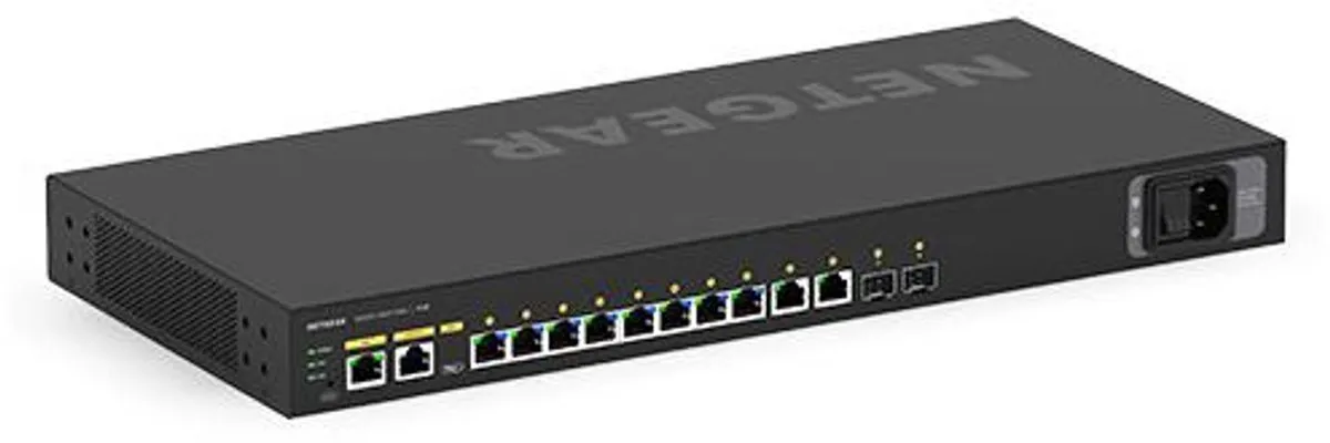 NETGEAR GSM4212P-100EUS Switch - 10 Poorten - 150W PoE - Zwart