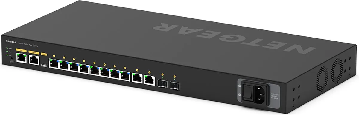 NETGEAR GSM4212P-100EUS Switch - 10 Poorten - 150W PoE - Zwart