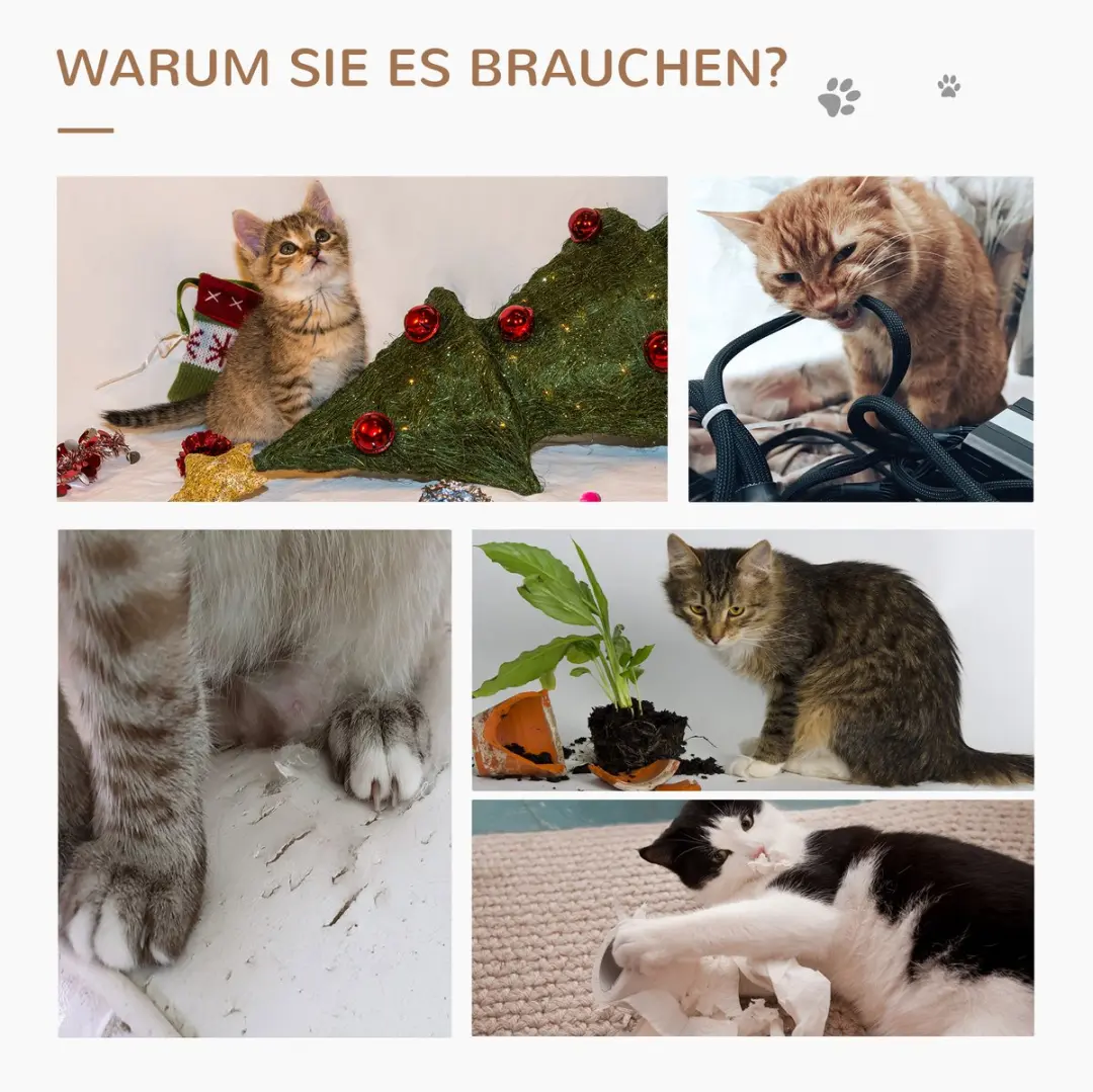 Pawhut Krabpaal D30-430 - 8.2 cm - Bunt