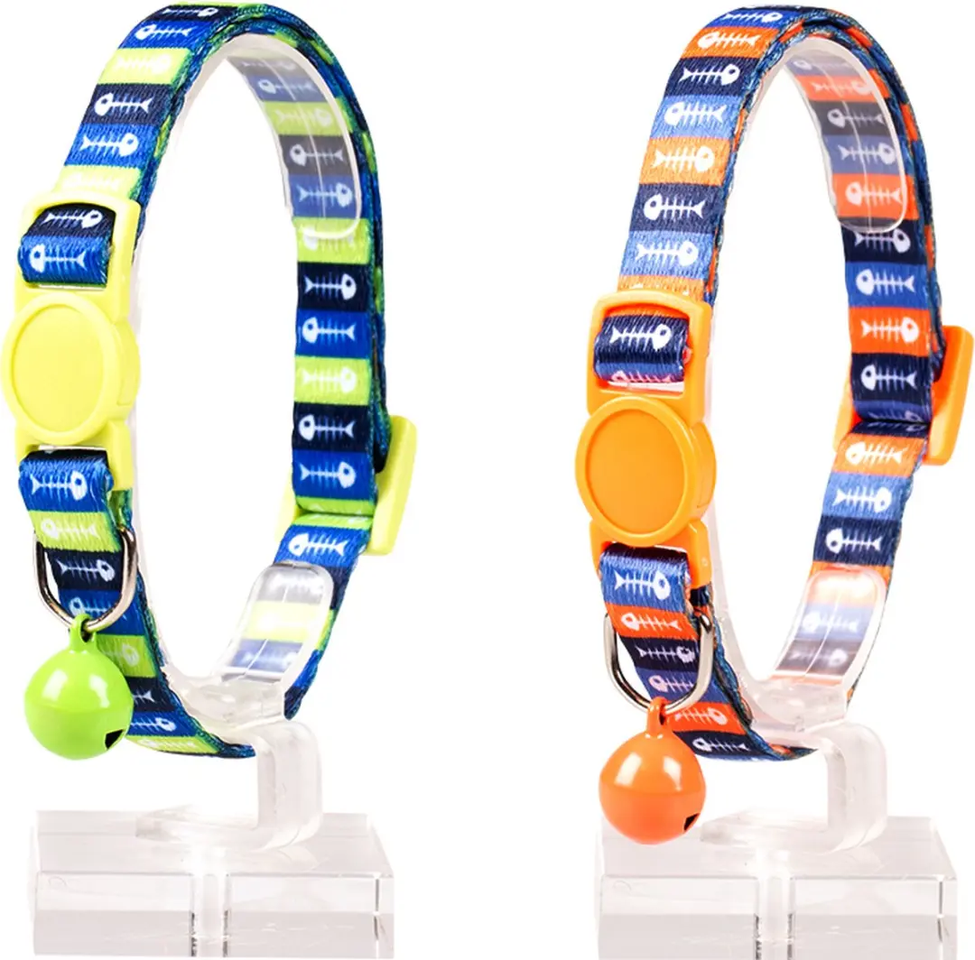 DuvoPlus Kattenhalsband Visgraat 20-30cm - Gemengde Kleuren