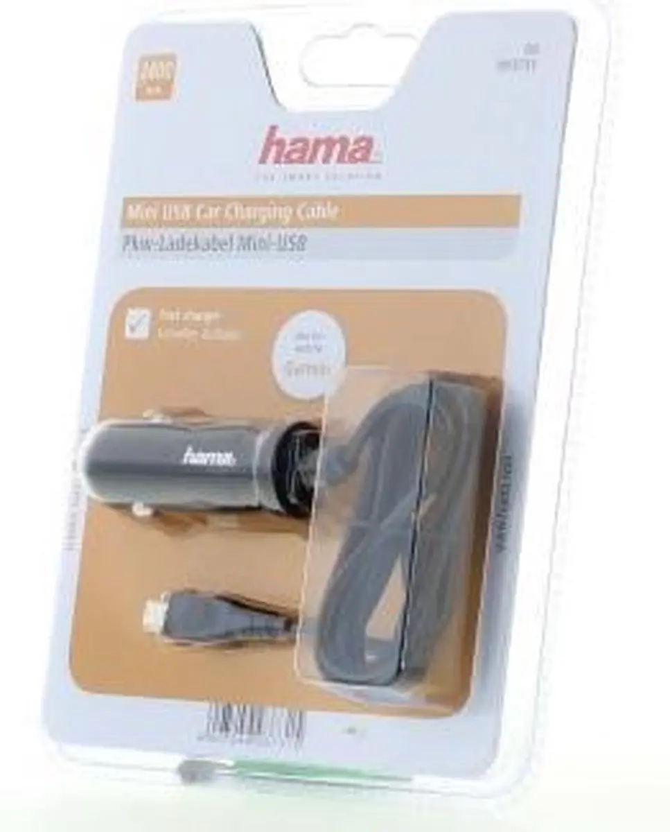 Hama Autolader Mini USB 00093731 - Zwart - afbeelding 6 van 6