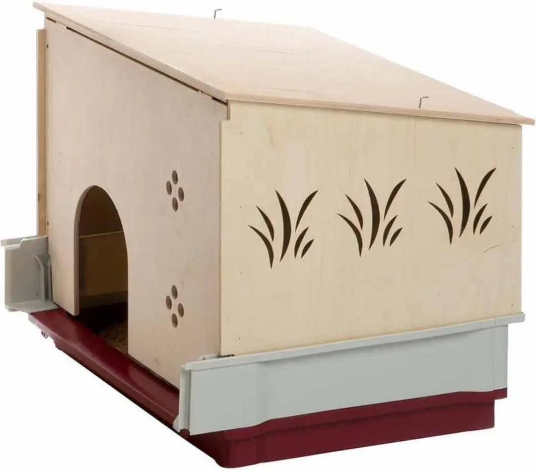 Ferplast Krolik 140 Plus Knaagdierkooi 142x60x50cm - Rood