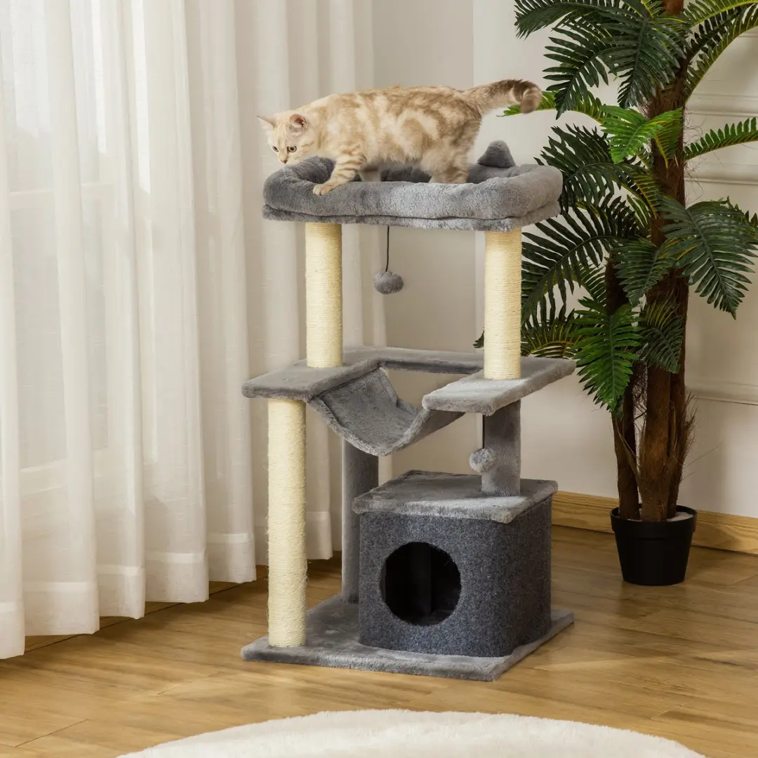 Pawhut Krabpaal met Grot D30-491 - 4 Niveaus