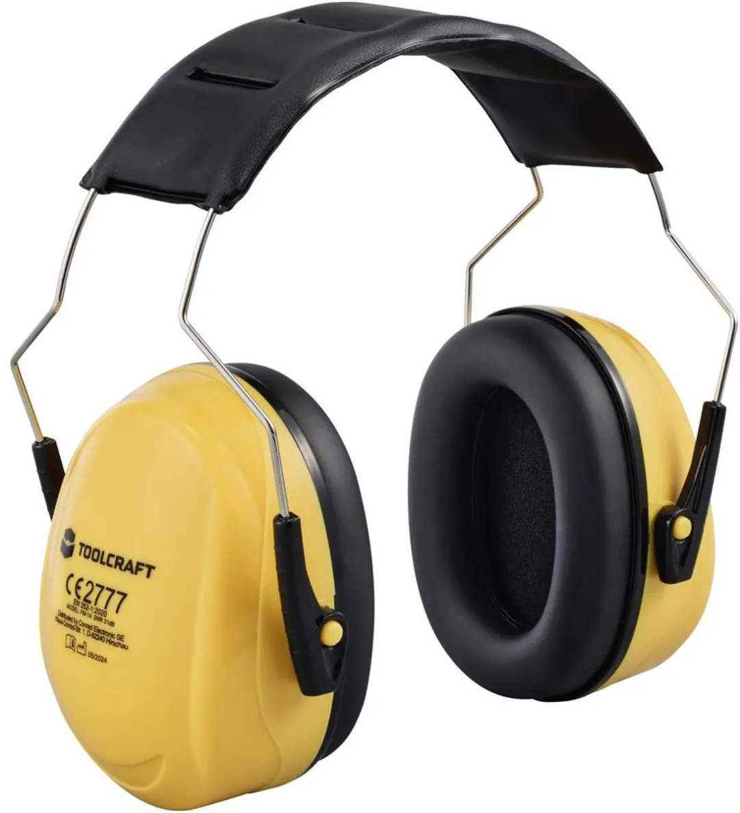 TOOLCRAFT TO-8055042 Oorkap 31 dB - EN 352-1 - Zwart/Geel