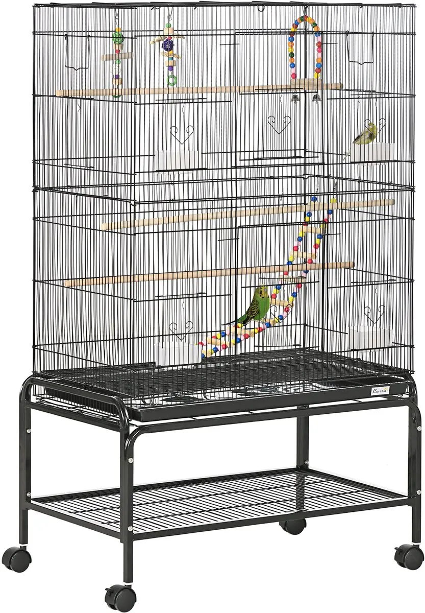 Pawhut Vogelkooi Vloer 79x49x133cm