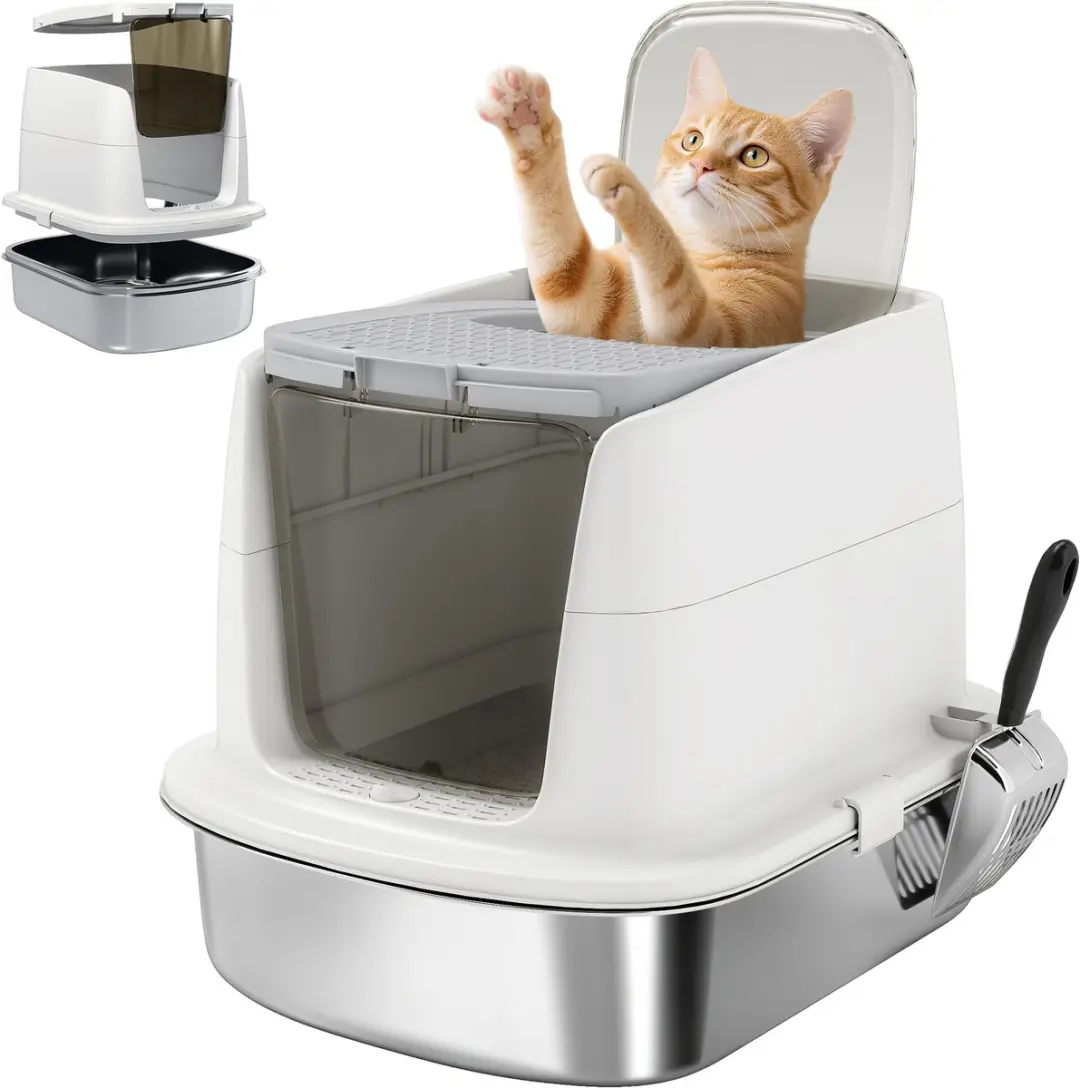 Pawhut Kattenbaklade 52,4L x 41,3B x 39,8H cm
