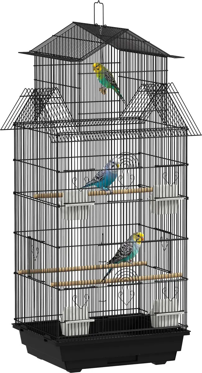 Pawhut Vogelkooi Staal 50,5x41x104cm