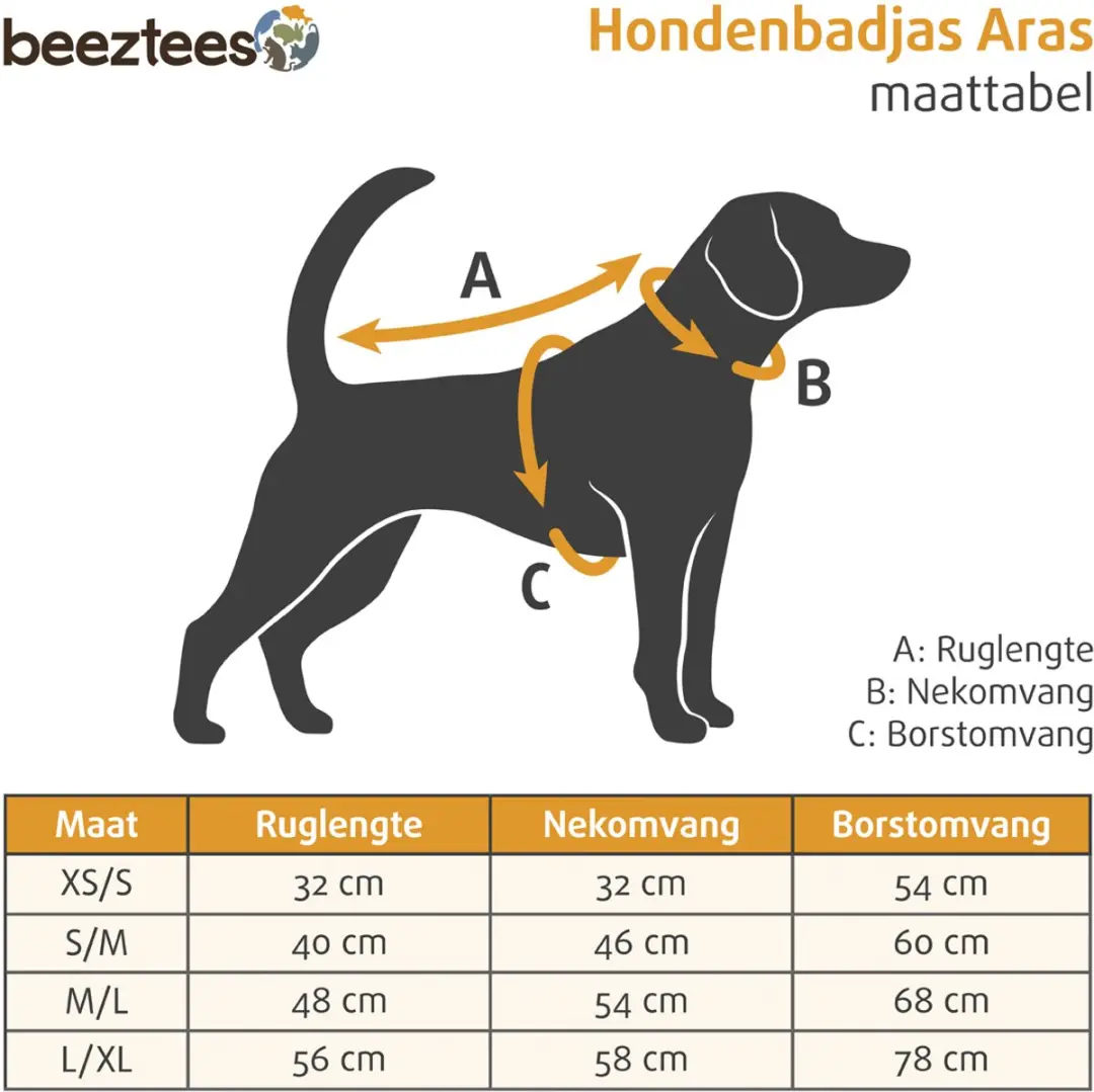 Beeztees Aras Hondenbadjas - Blauw M