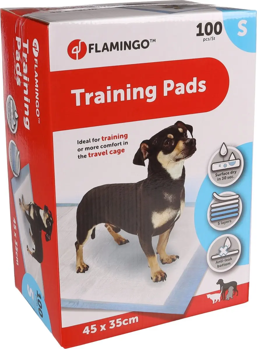 Flamingo Puppy Pads Trainingsmat Pady - 100 Stuks 45x35cm