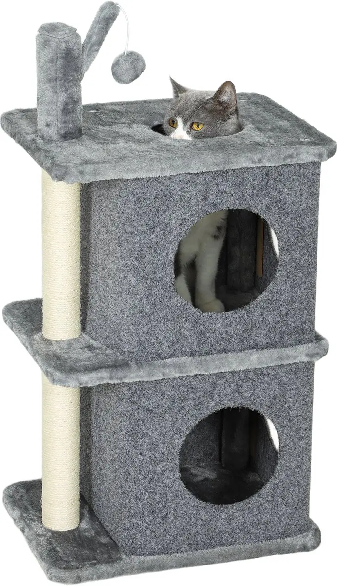 Pawhut Kattenboom 43x33x80cm
