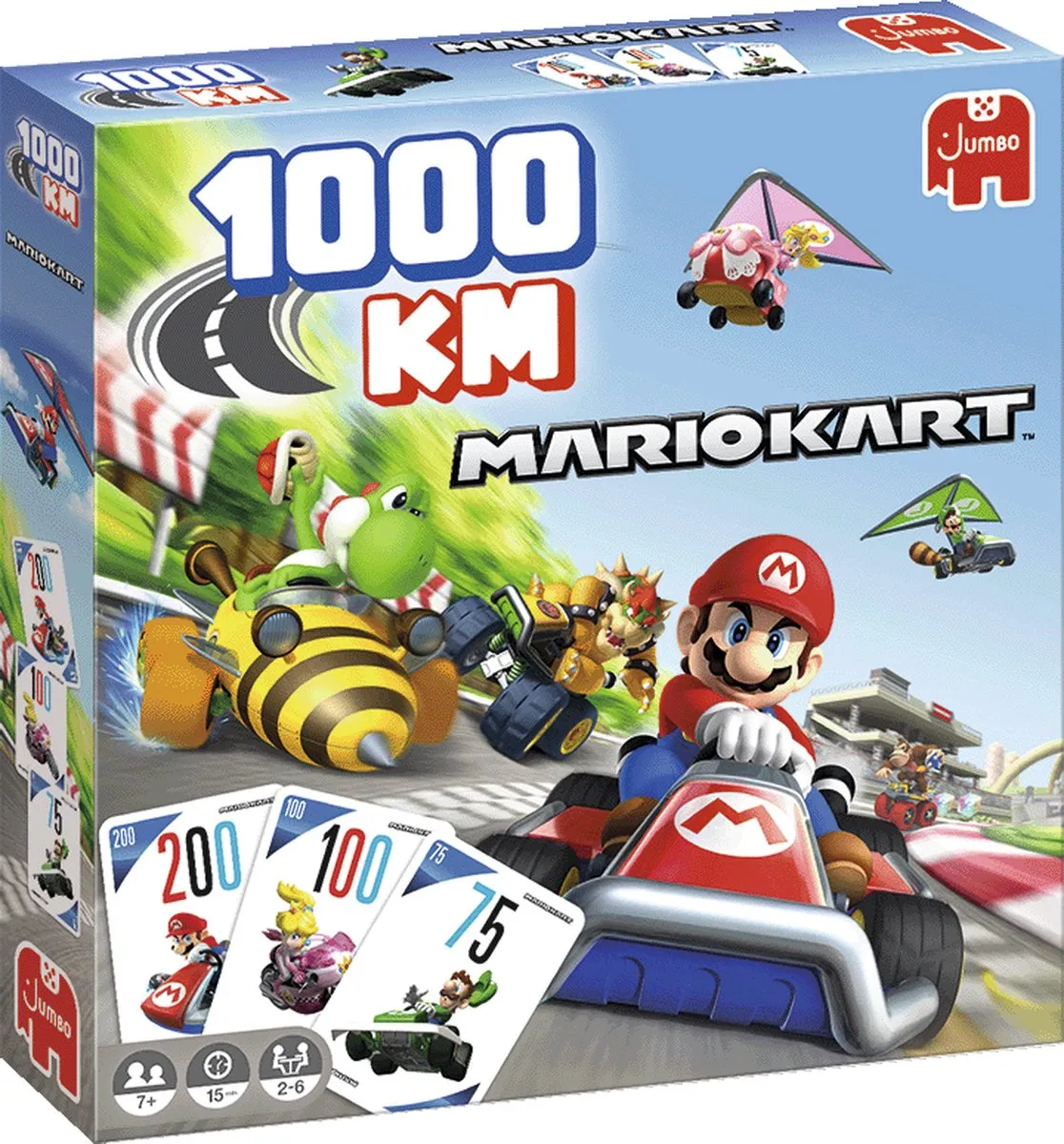 Jumbo Mario Kart Bordspel - 2-6 Spelers