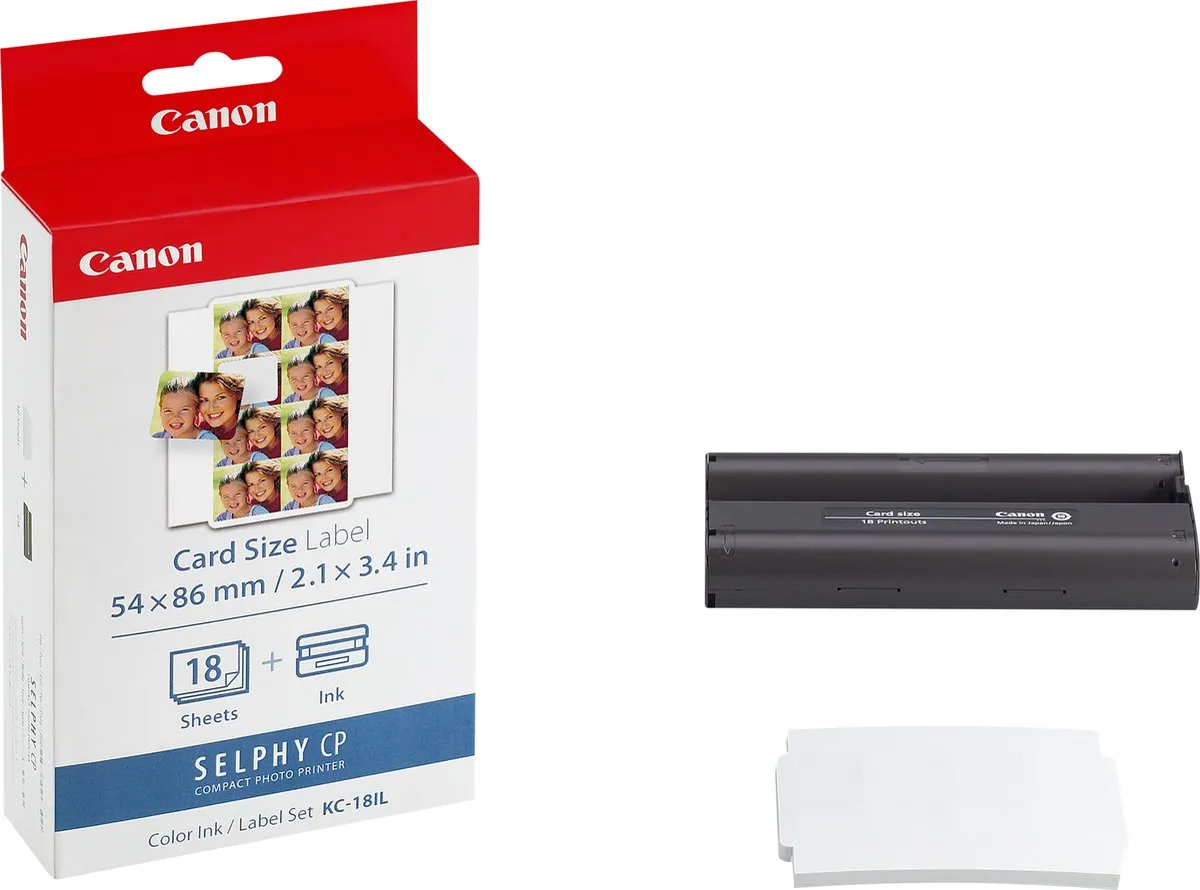 Canon KC-18IL Instant Fotopapier - 144 Stickers - Wit