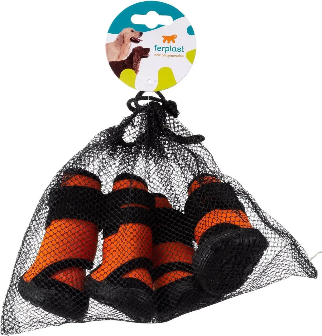 Ferplast Trekking Hondenschoenen - Oranje/Zwart - Maat S - afbeelding 5 van 5