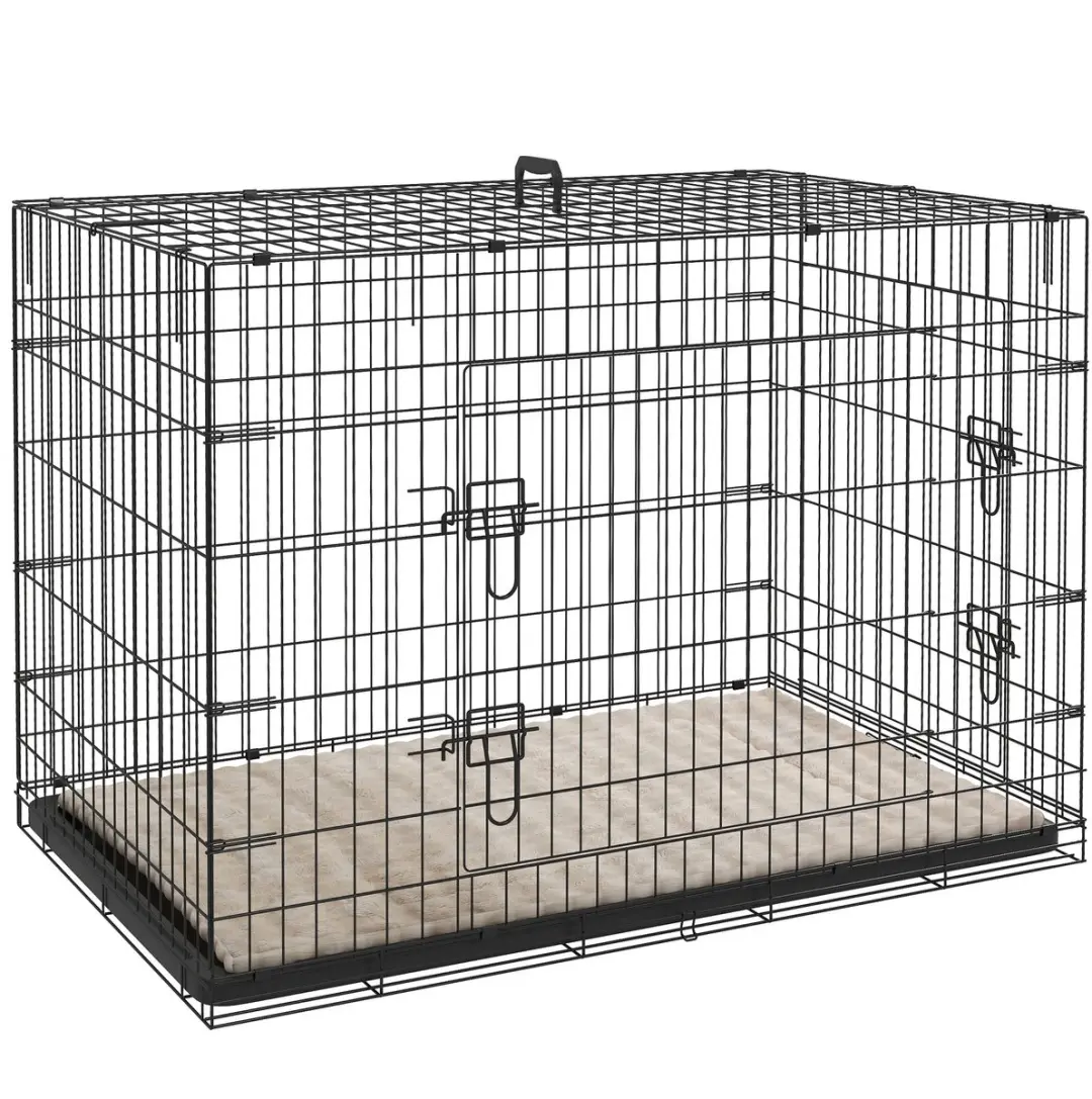 Pawhut Hondenkooi Staaldraad 105x70x75cm