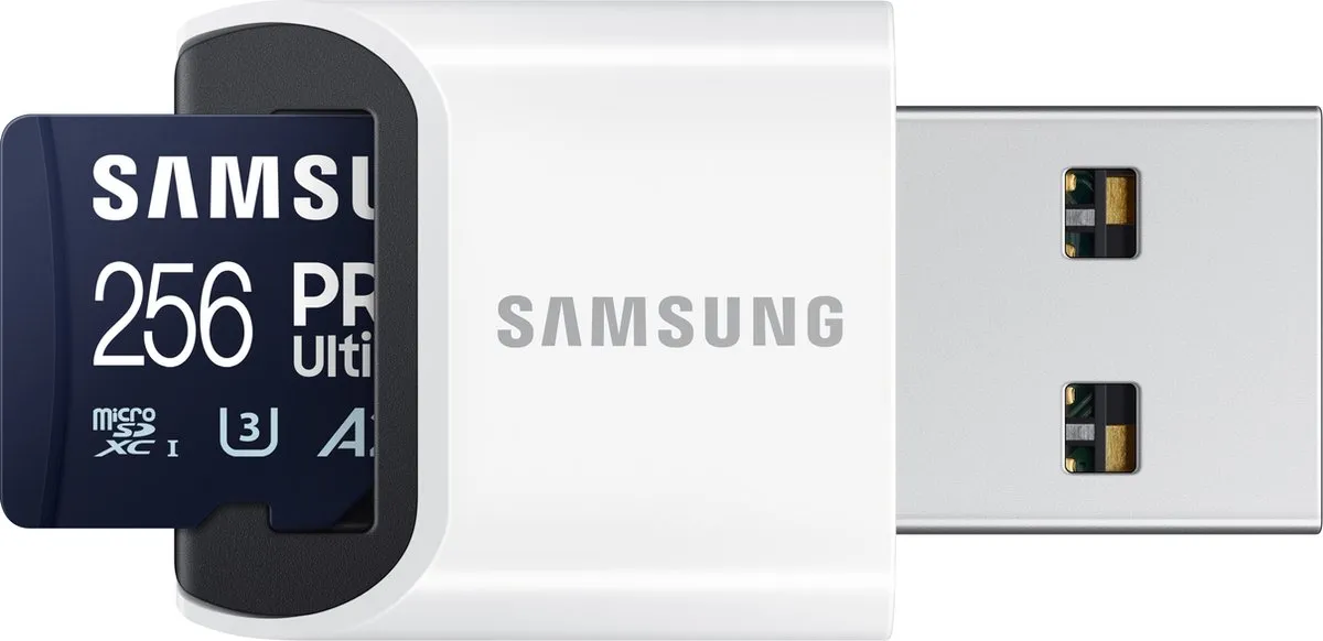 Samsung PRO Ultimate - Micro SD Kaart met Kaartlezer - 256 GB