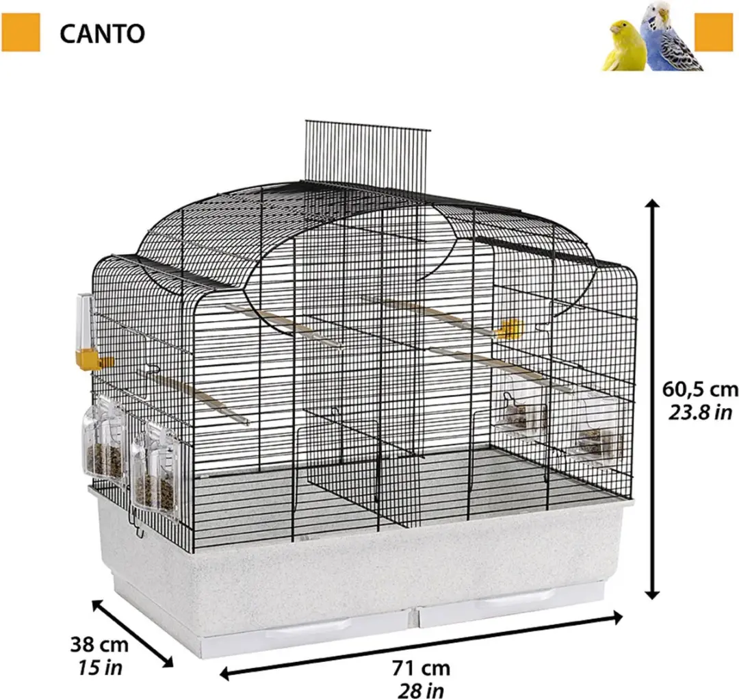 Ferplast Vogelkooi Canto 52501217 - Zwart
