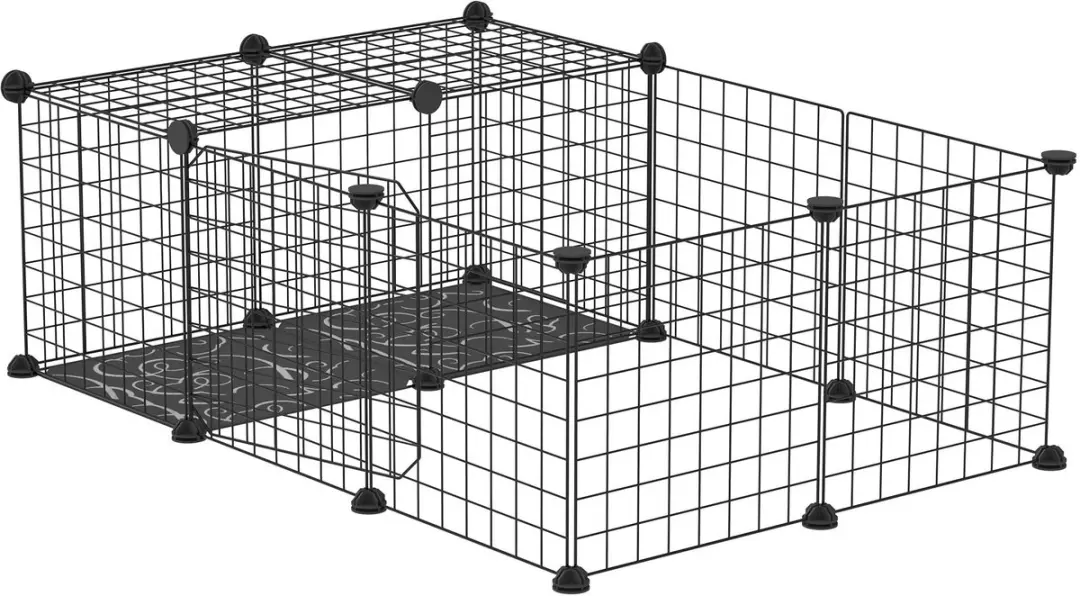 Pawhut Kooi voor Kleine Dieren 105x70x35cm