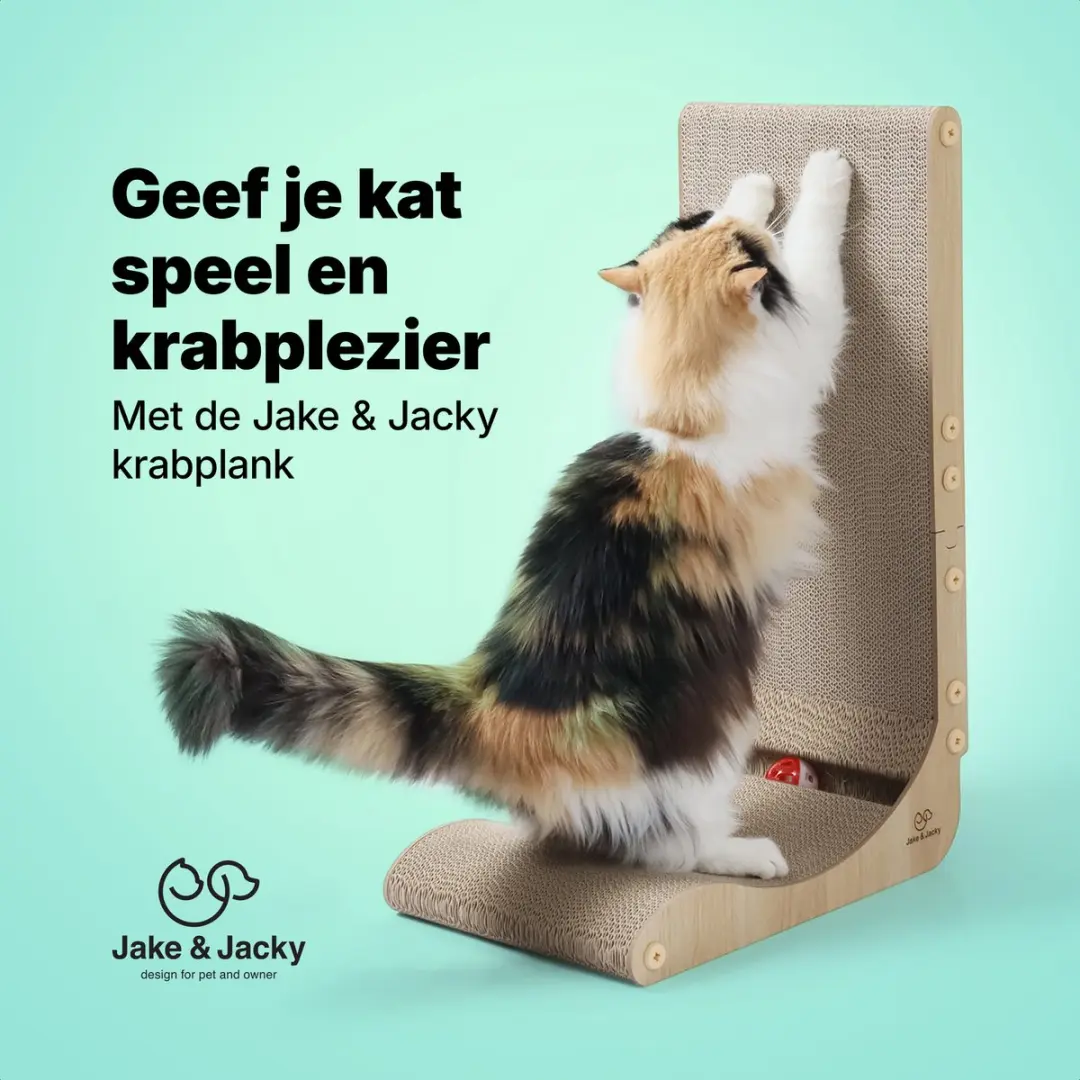 Jake and Jacky Krabplank Katten 60x26x40cm - 2 Ligplekken
