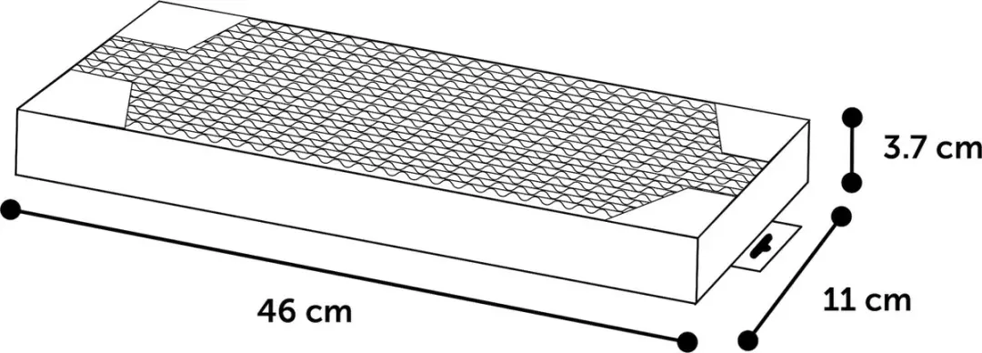 Flamingo Katten Krabplank Karton - 46x11x4cm