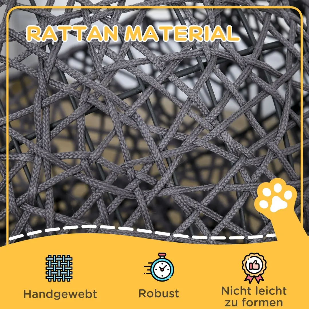Pawhut Kattenmand D30-104V02 - Grijs/Beige