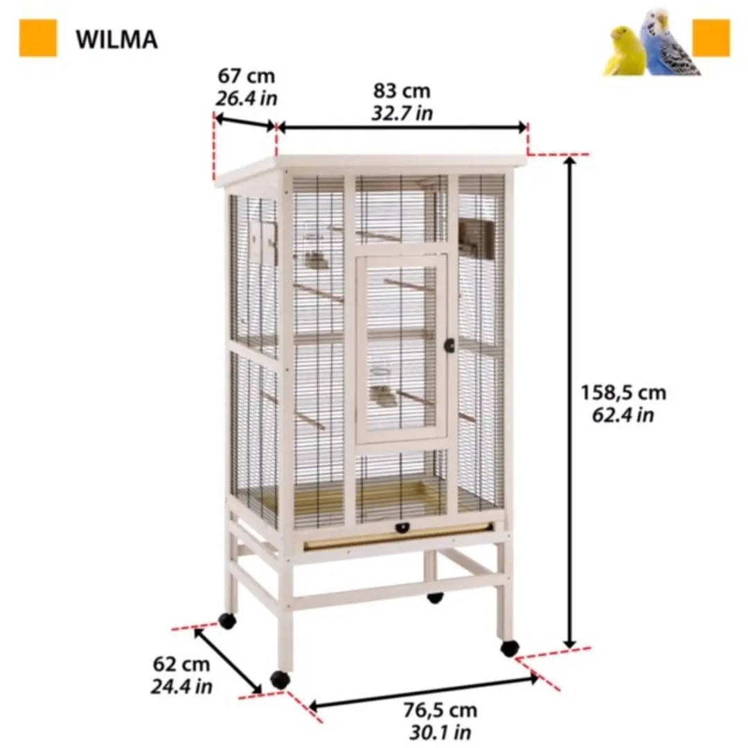 Ferplast Wilma Vloervolière - Wit