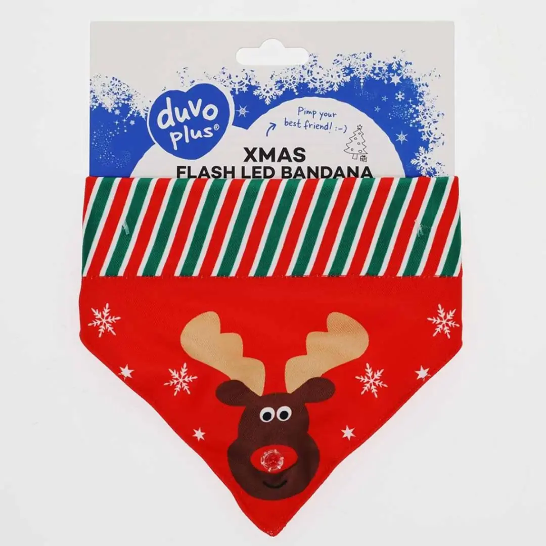 Honden Bandana Duvo+ Xmas Flash LED Bandana