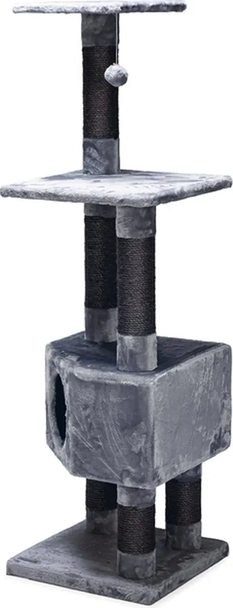 Beeztees Figado Krabpaal - Grijs 40x40x135cm