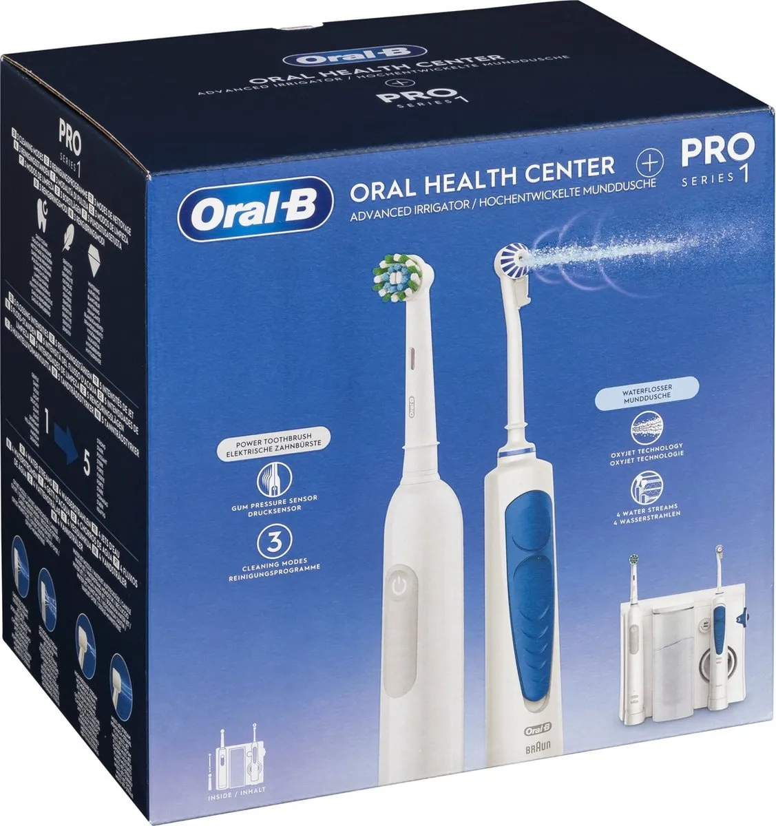 Oral-B Pro Series 1 Elektrische Tandenborstel + Waterflosser - Wit