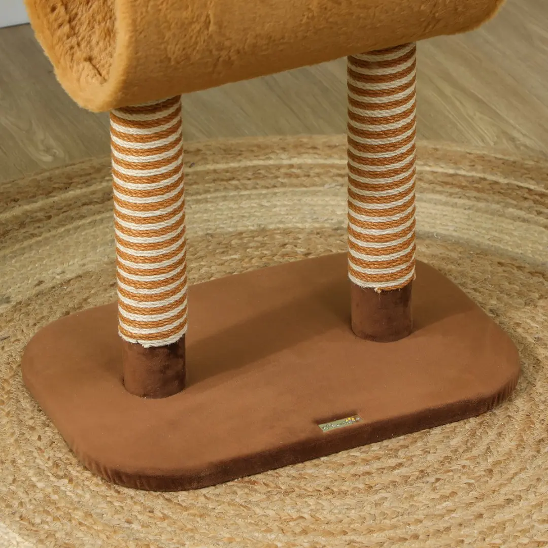 Pawhut Kratzbaum 98cm Katzenturm Hirschdesign - 2 Ligplekken - 1 Niveau