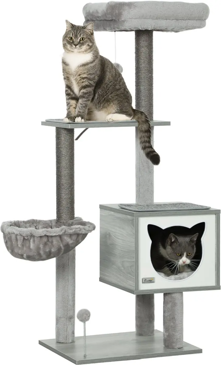 Pawhut Kattenboom 48x40x126cm